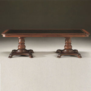 table de conférence de style / en bois / rectangulaire