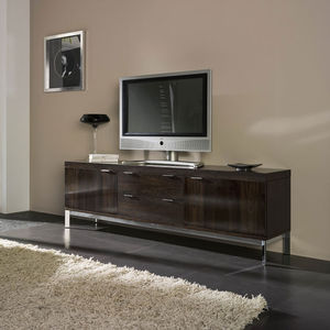 meuble TV contemporain / lowboard / en bois