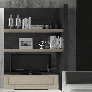 meuble TV contemporain / lowboard / en bois