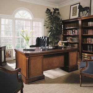 bureau de direction / en bois / classique / avec rangement intégré