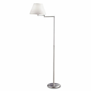 lampe sur pied / contemporaine / en tissu / en laiton