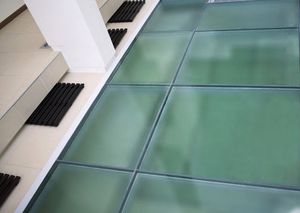 panneau en verre coupe-feu / pour protection incendie / pour façade / antidérapant
