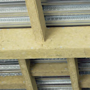 isolant thermique / en laine de roche / en panneau rigide / non-combustible