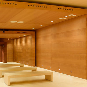 faux-plafond en bois / en panneaux / acoustique / ignifuge