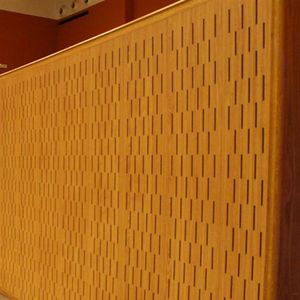 faux-plafond en bois / en panneaux / acoustique / ignifuge