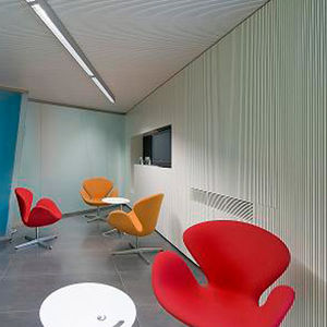 panneau acoustique pour agencement intérieur / en bois / perforé / professionnel