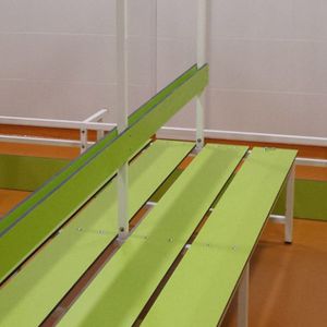 banc de vestiaire / contemporain / en bois / pour installation sportive