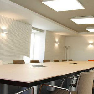 panneau acoustique pour agencement intérieur / en bois / aspect bois / pour bureau