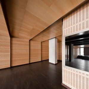 panneau décoratif / mural / en bois / lisse