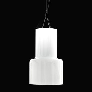 suspension / contemporaine / en verre opalescent / à LED