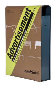 poubelle publique / en tôle d'acier / contemporaine