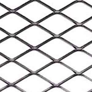 tôle déployée / en acier / de façade / perforation losangée