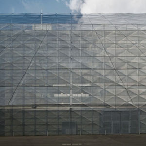 tôle déployée / en acier / de façade / perforation losangée
