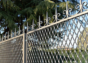 clôture de jardin / grillagée / en métal