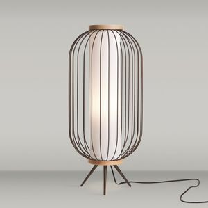 lampe de sol / contemporaine / en acier / rechargeable