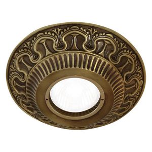 plafonnier classique / rond / en laiton / à LED
