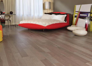 parquet contrecollé / à coller / en bois de feuillus / semi-brillant