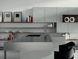 plan de travail en acier inox / de cuisine