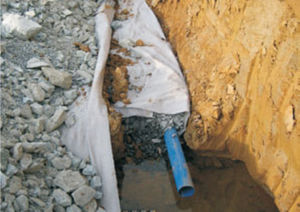 géotextile non-tissé / en polypropylène / pour drainage