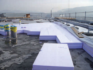 isolant thermique / en polystyrène extrudé / pour plancher / pour toiture