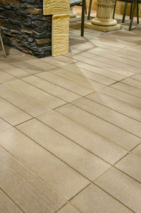 carrelage d'extérieur / pour sol / en béton / mat