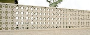 balustrade en béton / à panneau / d'extérieur / pour balcon