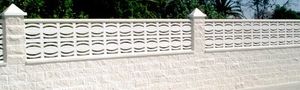 balustrade en béton / à panneau / d'extérieur / pour balcon