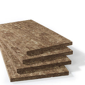 isolant thermo-acoustique / en laine de roche / pour mur / pour toiture