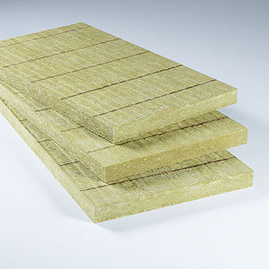 isolant thermo-acoustique / en laine de roche / pour isolation thermique par l'extérieur (ITE) / pour façade