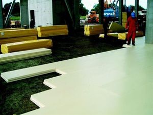 isolant acoustique / en polystyrène extrudé / pour sol / pour chauffage au sol