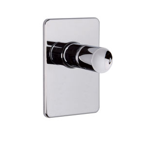 mitigeur de douche / à encastrer / en métal chromé / 1 trou
