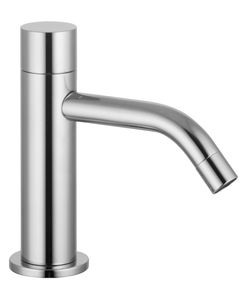 mitigeur pour vasque / en métal chromé / 1 trou / à eau froide