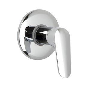 mitigeur de douche / pour baignoire / à encastrer / en métal chromé