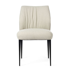 chaise contemporaine / tapissée / écolabel FSC / en métal