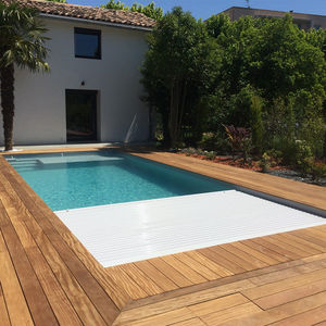 couverture de piscine manuelle / de sécurité / thermique / d'hiver
