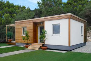 maison préfabriquée / modulaire / contemporaine / en bois massif