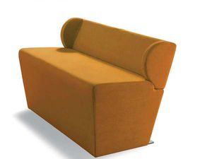 canapé contemporain / en bois / en aluminium / en tissu