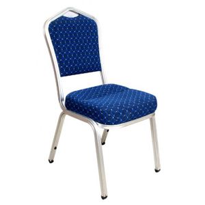 chaise de restaurant classique / tapissée / en tissu / en métal