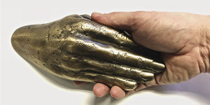 poignée de tirage pour porte / en aluminium / en bronze / en laiton