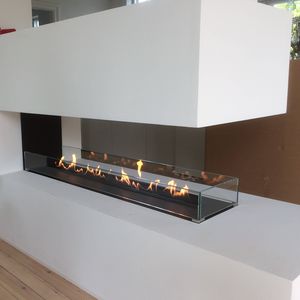 cheminée au bioéthanol / contemporaine / à foyer ouvert / à 3 faces