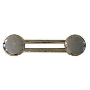 patère contemporaine / en acier / double / de salle de bain