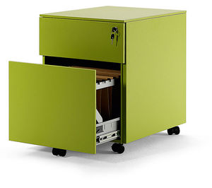 caisson de bureau en métal / à 3 tiroirs / à 2 tiroirs / à roulettes