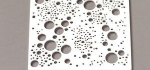 panneau décoratif en Corian® / en bois massif / mural / 3D