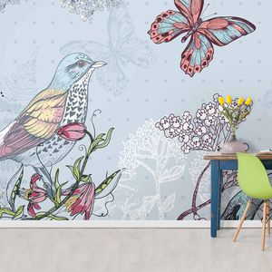 papiers peints contemporains / à motifs floraux / à motif nature / à motifs animaliers
