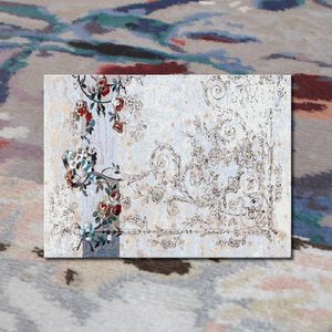 tapis traditionnel / à motif / en laine / rectangulaire