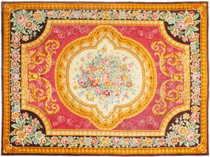 tapis classique / à motif / en laine / rectangulaire
