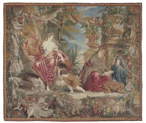 tapisserie d'Aubusson / classique / à motif / en laine