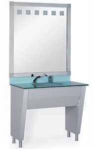meuble avec lavabo pour salon de coiffure