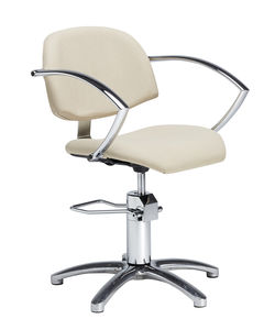 fauteuil de maquillage en simili cuir / réglable / piètement étoile