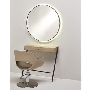 coiffeuse contemporaine / en bois / en métal / murale